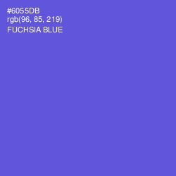 #6055DB - Fuchsia Blue Color Image
